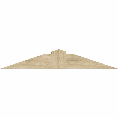 Ekena Millwork Portland Rough Sawn Timber Gable Bracket, Douglas Fir, 48"W x 8"H x 6"D x 6"F, 4/12 Pitch GBW048X08X0606POR00RDF